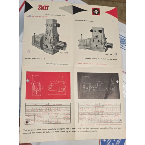 SMIT Type 2 BS Single Cylinder Stationary Diesel Engine Brochure Manual - Picture 2 of 4